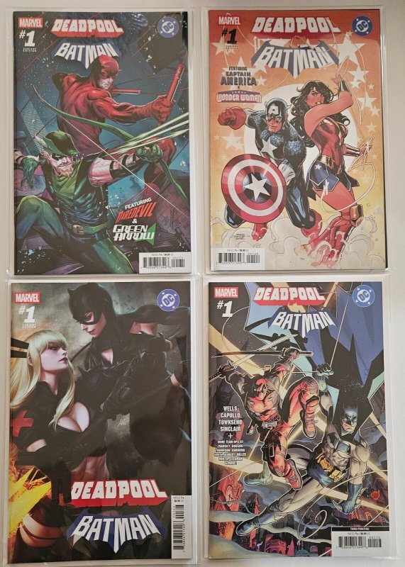 Deadpool/Batman #1 Lot 13 Marvel Dc Comic Capullo Miller Includes Exclusives