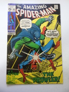 The Amazing Spider-Man #93 1st App of Arthur Stacy! VG Cond moisture stains fc