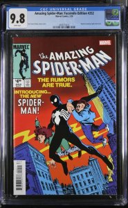 Amazing Spider-Man #252 CGC 9.8 Facsimile of 1984 1st Black Suit 2024 Non-Foil