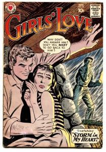 GIRLS LOVE STORIES #74 comic book 1960-STORMY ROMANCE COVER-RARE VG
