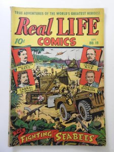 Real Life Comics #19 (1944) GD Condition! Cover detached