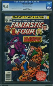 Fantastic Four #193 (1978) CGC 9.4 NM