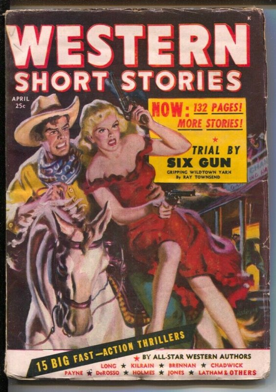 Western Short Stories  4/1949-Red Circle-Allen Anderson GGA cover-All-Star We...