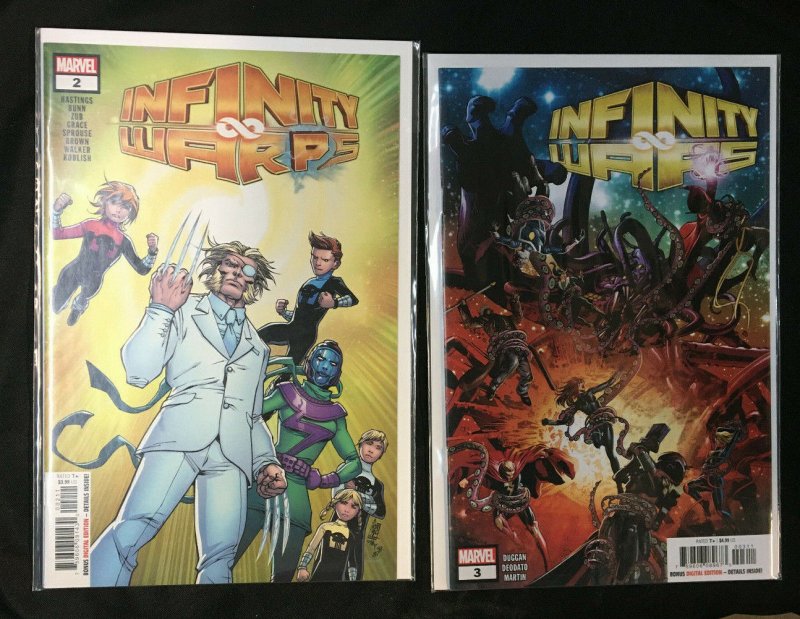 10 COMICS LOT INFINITY COUNTDOWN #1-3, INFINITY WARS #1-5, INFINITY WARPS #1, 2