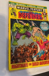 Marvel Feature #2 Comic Book 2nd App The Defenders Mid-Grade