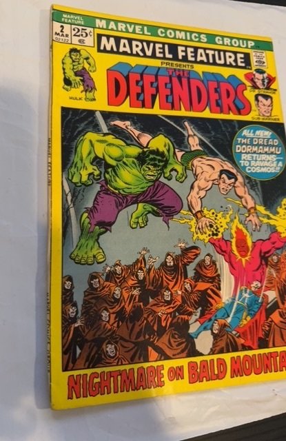 Marvel Feature #2 Comic Book 2nd App The Defenders Mid-Grade