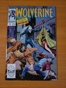 Wolverine #4 Direct Market Edition ~ NEAR MINT NM ~ 1989 Marvel Comics