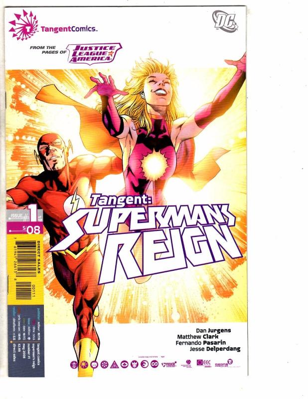 7 DC Comics Tangent Green Lantern Flash Metal Men 3 4 + 3 Kingdom # 1's  J220