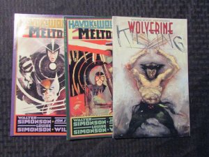 1988/93 LOT of 3 WOLVERINE Killing NM 1st - Meltdown 1-2 VF+ Jon J Muth