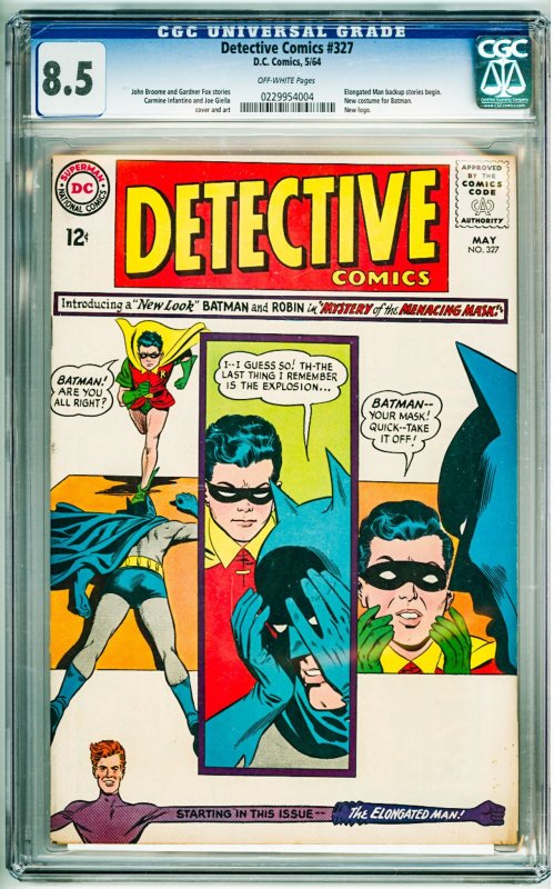 Detective Comics #327 (1964) CGC 8.5! OW Pages!