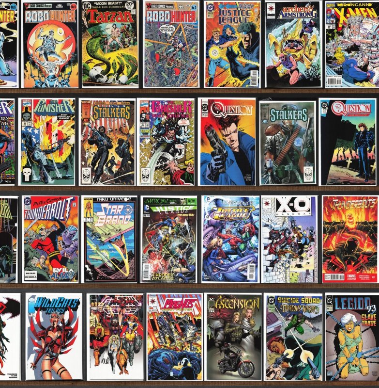 Huge Lot 130+ Comics with The Uncanny X-Men, Robo Hunter & More!