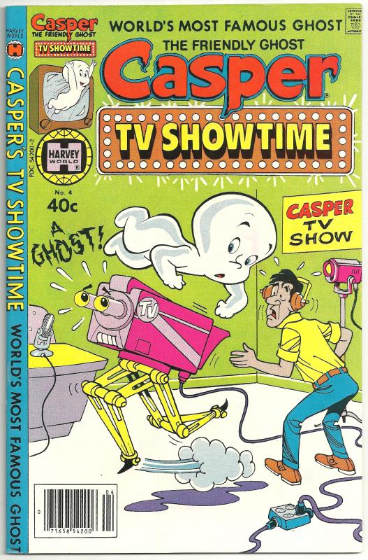 FILE COPIES...CASPER TV SHOWTIME...5 comics...avg NM-...c.$72 value.