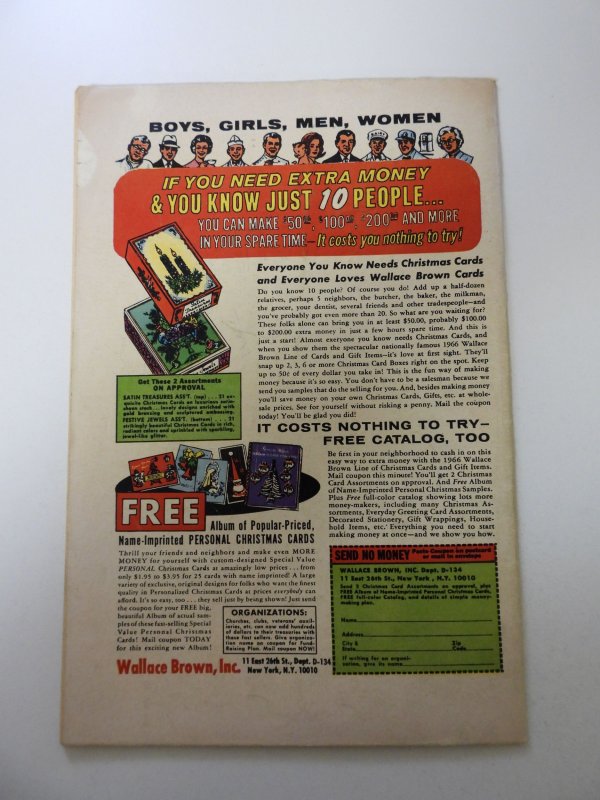 The Avengers #32 (1966) VG/FN condition stain back cover