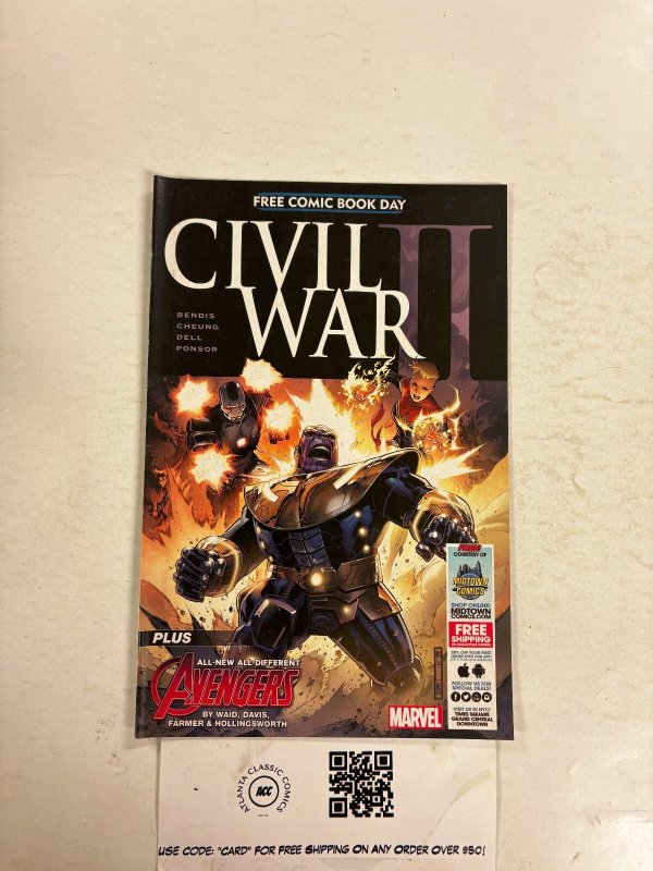 Civil War II FCBD #1 NM Marvel Comic Books Captain Marvel Iron Man 10 HH81