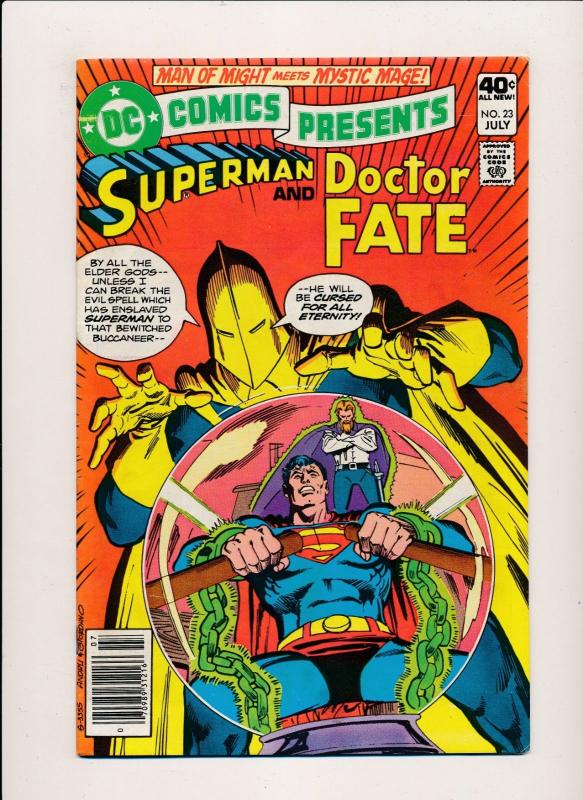 LOT OF 3 DC Presents SUPERMAN &ELOGNATED MAN#21,&DOCTOR FATE#23, F/VF(PF118)