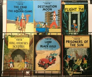 TINTIN - HERGÉ - Lot of 21 Joy Street/Little Brown Paperbacks - 1984 Prints VF+