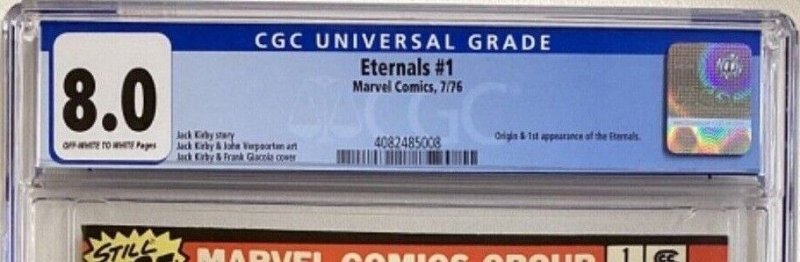 Eternals #1 - CGC 8.0 - Marvel - 1976 - Jack Kirby! First appearance & origin!