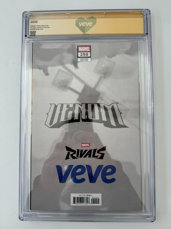 VENOM 250 Virgin VARIANT CGC 9.8 NYCC SIgned MARK BROOKS Ve Ve EXCLUSIVE (2025)