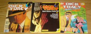 Dick Tracy collection - adventures magazine- sticker-poster set - movie souvenir