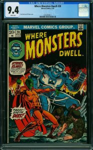 Where Monsters Dwell #20 (1973) CGC 9.4 NM