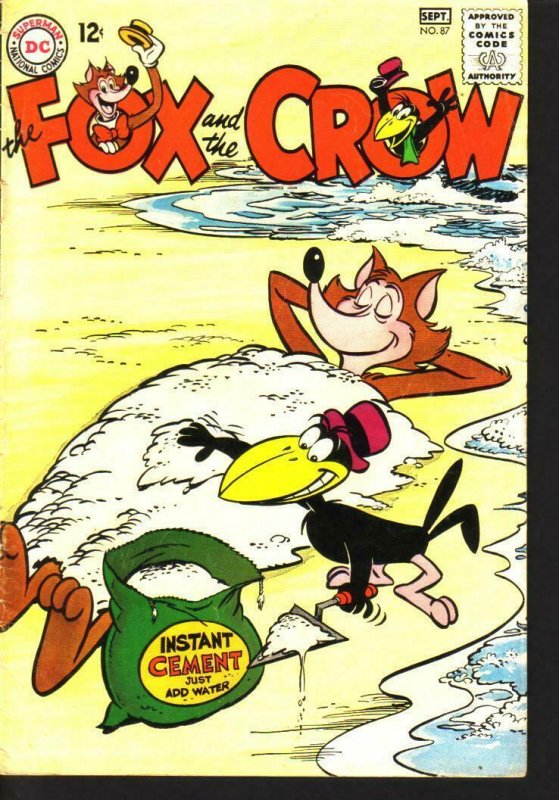 FOX AND CROW #88 PRANK ON BEACH COVER  DC  1964 RARE VG 