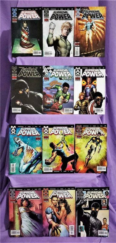 SUPREME POWER #1 - 12 Gary Frank J. Michael Straczynski (Marvel, 2003)! 