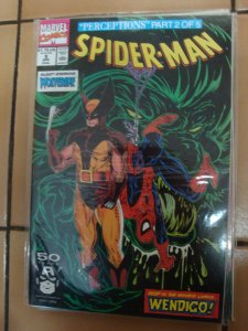 Spider-Man #9 (1991) Todd McFarlane Cover/Story/Art Wolverine; Wendigo