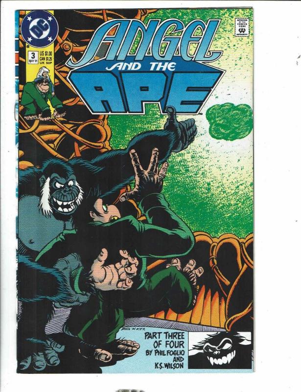 Lot Of 9 DC Comics Angel & The Ape # 1 2 3 4 + Ambush Bug # 1 2 3 4 + # 1 RJ6