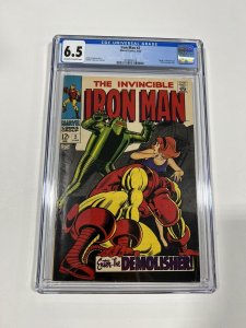 Iron Man 2 cgc 6.5 ow/w pages marvel 1968 