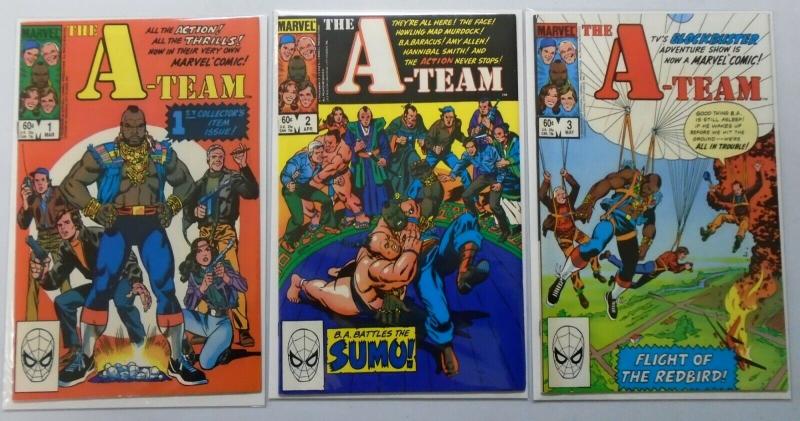 A-Team Set:#1-3, Average 8.0/VF (1984)