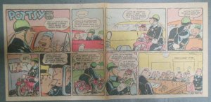 (7) Potsy the Cop Sundays by Jay Irving from 1959 Size: 7.5 x 15 inches Songs!