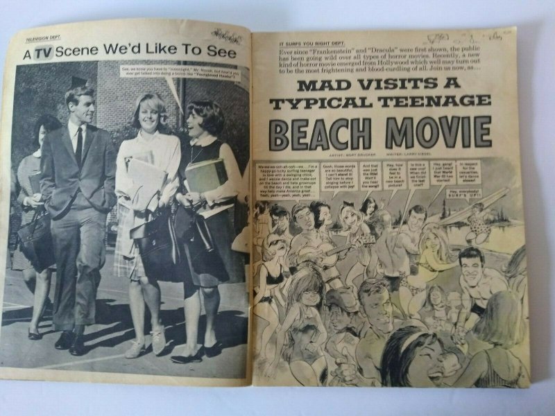 MAD Magazine June 1965 Issue No 95 Peyton Place TV Show Parody Passion Place