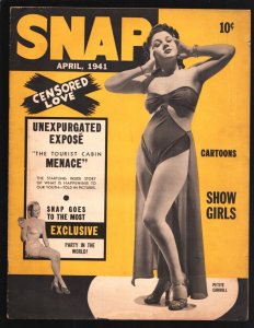 Snap #5 4/1941-5th issue-cheesecake-cartoons-Petite Carroll-Dale Evans-Exploi...