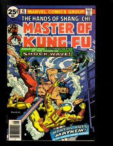 10 Master of Kung Fu Marvel Comics # 28 32 37 38 39 40 41 42 43 44  WS6