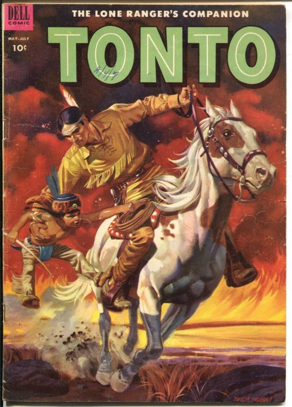 Tonto #11 1953-Dell-Lone Ranger's Indian Companion-excellent art-VG+