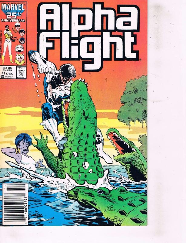 10 Alpha Flight Marvel Comic Books # 32 38 39 40 41 43 44 45 46 47 Wolverine MM4