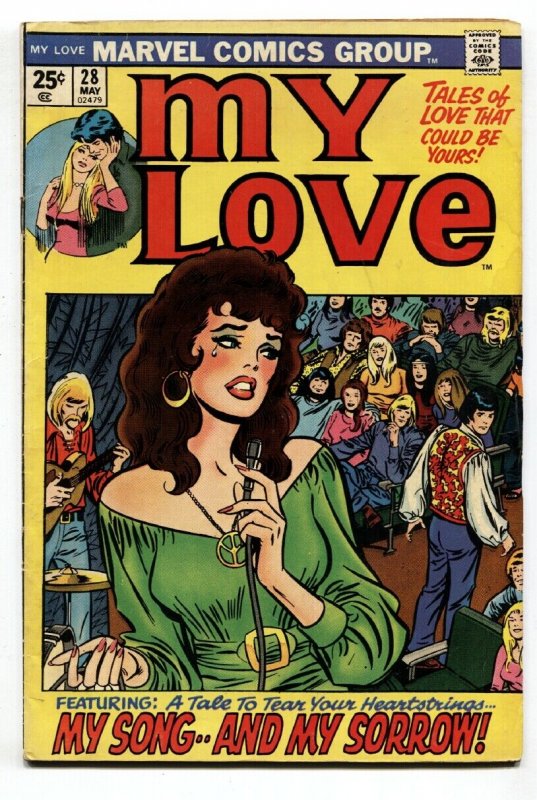 My Love #28 comic book 1974-Marvel-romance-Jack Kirby-John Verpoorten-VG+