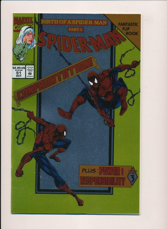 Marvel Comics Spider-man #51 Deluxe Edition Gold Foil Flip Book ~ NM (HX997)