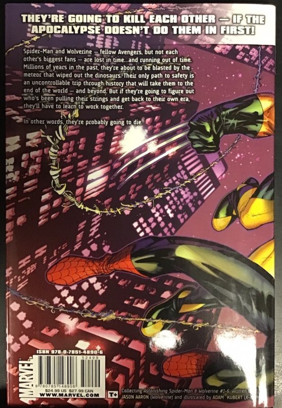 Astonishing Spider-Man & Wolverine Jason Aaron Marvel Comics HC with Dust Jacket