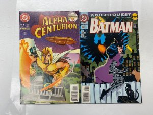 4 DC comic books Angel Ape #1 American Freak #1 Alpha Cent #1 Bat #500 59 KM18