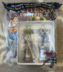 DC Chess Collection Special Clark Kent & Battlesuit Lex Luthor New Sealed