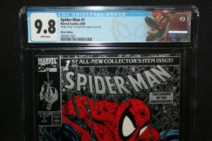 Spider-Man #1 - Silver Edition - Double Cover - CGC Grade 9.8 - 1990 