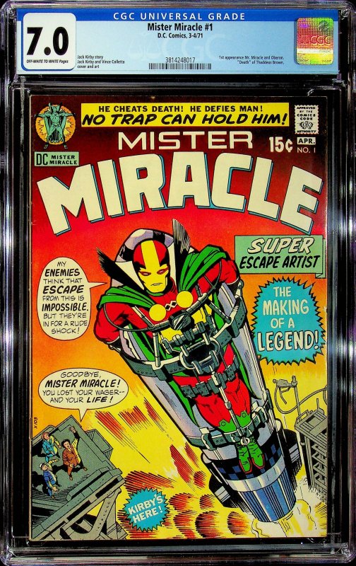 Mister Miracle #1 (1971) - CGC 7.0 - Cert #3814248017