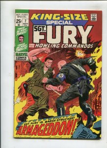 SGT. FURY KING-SIZED SPECIAL #7 (8.0/8.5) ARMAGEDDON!! 1971