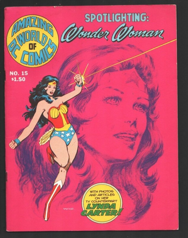 Amazing World Of DC Comics #15 1977-Spotlighting Wonder Woman-Lynda Carter pi...