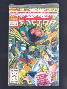 X-Factor Annual #8 (1993) Unopened Polybag, Includes Trading Card