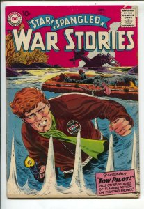Star Spangled War Stories #61 1957-DC-Air Force crash cover-WWII stories-Mort...
