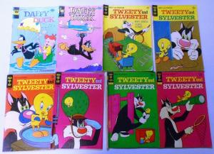 Silver+Bronze Age Era Gold Key Daffy Duck+Tweety Comic Lot, 57 Diff. Very Good