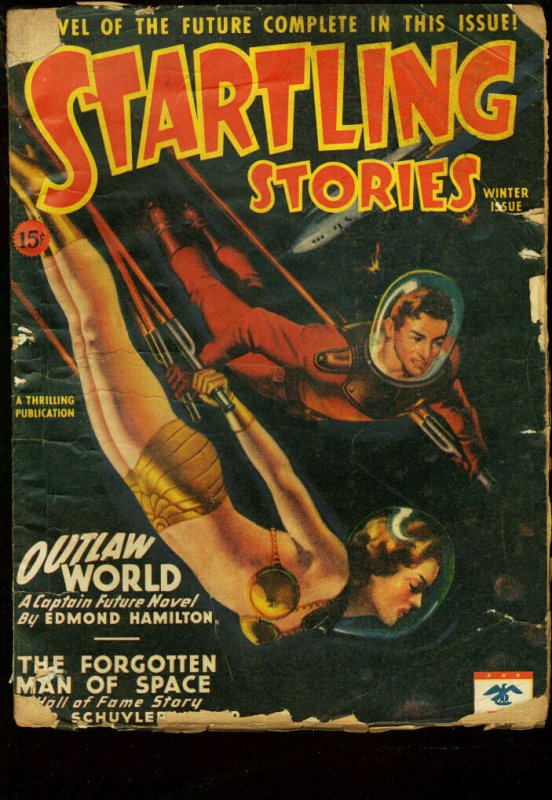 Startling Stories Pulp Winter 1946 CAPTAIN FUTURE Outlaw World FR/G