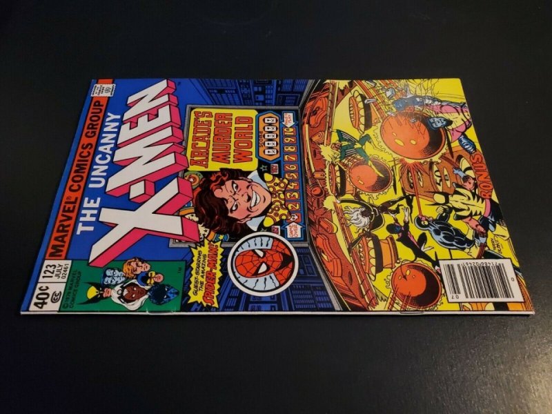 X-Men (1963) #123 VF+ (8.5) Spider-Man crossover vs. Arcade UPC Newsstand|